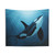 Dreamer Orca Art Tapestry by Amber Marine