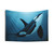 Dreamer Orca Art Tapestry by Amber Marine