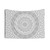 Soft Gray Mandala Tapestry - Decorative Bohemian Wall Hanging