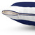 Navy Blue and White Striped Pillow