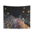 Midnight City Tapestry - Detailed Urban Cityscape Wall Art