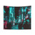 Cyberpunk Nights Tapestry - Neon Cityscape Wall Hanging