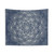 Mandala Yoga Tapestry in Indigo and Navy Blue