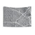 Los Angeles Map Gray Tapestry - Graphic Wall Art