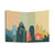 Cincinnati Skyline Tapestry - Colorful City Landscape Wall Hanging
