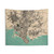 Vintage Karachi City Map Tapestry Wall Art