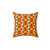 Retro 1960s Wavy Pattern Throw Pillow