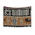 African mud cloth tapestry with elephant design