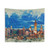 Textured Chicago Sunset Tapestry - Mixed Media Art