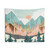 Winter Forest Vista Tapestry Wall Hanging
