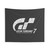 Gran Turismo 7 Distressed Logo Tapestry for Gaming Decor