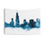 Chicago Skyline Watercolor Tapestry