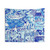Blue Ocean Lilly Pulitzer Inspired Tapestry