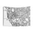 Manila, Philippines Street Map Tapestry Wall Art