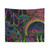 Psychedelic Mushroom Tapestry - Neon Moonscape Wall Hanging