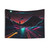 Night Neon Road Synthwave Tapestry