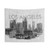 Los Angeles City Skyline Sketch Tapestry