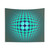 Abstract Op Art Tapestry with Vasarely Homage 58 Design