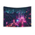 Bright Synthwave Lofi City Tapestry