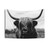 Black and White Scottish Highland Cattle Photography Tapestry