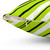Lime Green Diagonal Pattern Throw Pillow