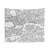 Black and White London Map Tapestry Wall Art