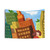 Vibrant Cityscape Tapestry