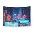 Hong Kong Nights Cyberpunk Tapestry