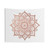 Rose Gold Mandala Tapestry - Boho Wall Art Decor