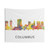 Columbus Ohio Skyline Tapestry Wall Hanging