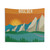 Boulder, Colorado Skyline Illustration Tapestry