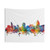 Colorful Cincinnati Skyline Tapestry Wall Art