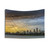 Melbourne skyline tapestry with Albert Park Lake view