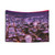 Glittered City Skyline Tapestry