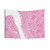 Liverpool Map Pink Tapestry Wall Art