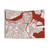 Boston Map Tapestry with Dark Red Inverted Design