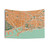 Barcelona City Map Mediterranean Tapestry