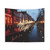 Amsterdam Skyline Tapestry - Watercolor Cityscape Wall Hanging
