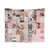 Rustic Pink Aesthetic Collage Tapestry