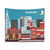 Nashville, Tennessee Retro Skyline Tapestry Art