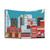 Nashville, Tennessee Retro Skyline Tapestry Art