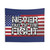 Never Out of the Fight Military Tapestry