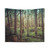 Forest Tapestry with Green Trees Wall Art