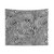 Wavy Stripes Tapestry - Stylish Monochrome Abstract Art
