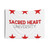 Sacred Heart Tie Dye Tapestry