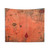 Paul Klee inspired tapestry featuring Fruits on Red design
