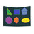 Colorful Geometric Shapes Educational Tapestry