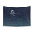 Turquoise cosmic whale shark tapestry wall art