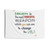 Educational Wall Tapestry with Inspiring Quote