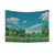 Retro Anime Landscape Tapestry